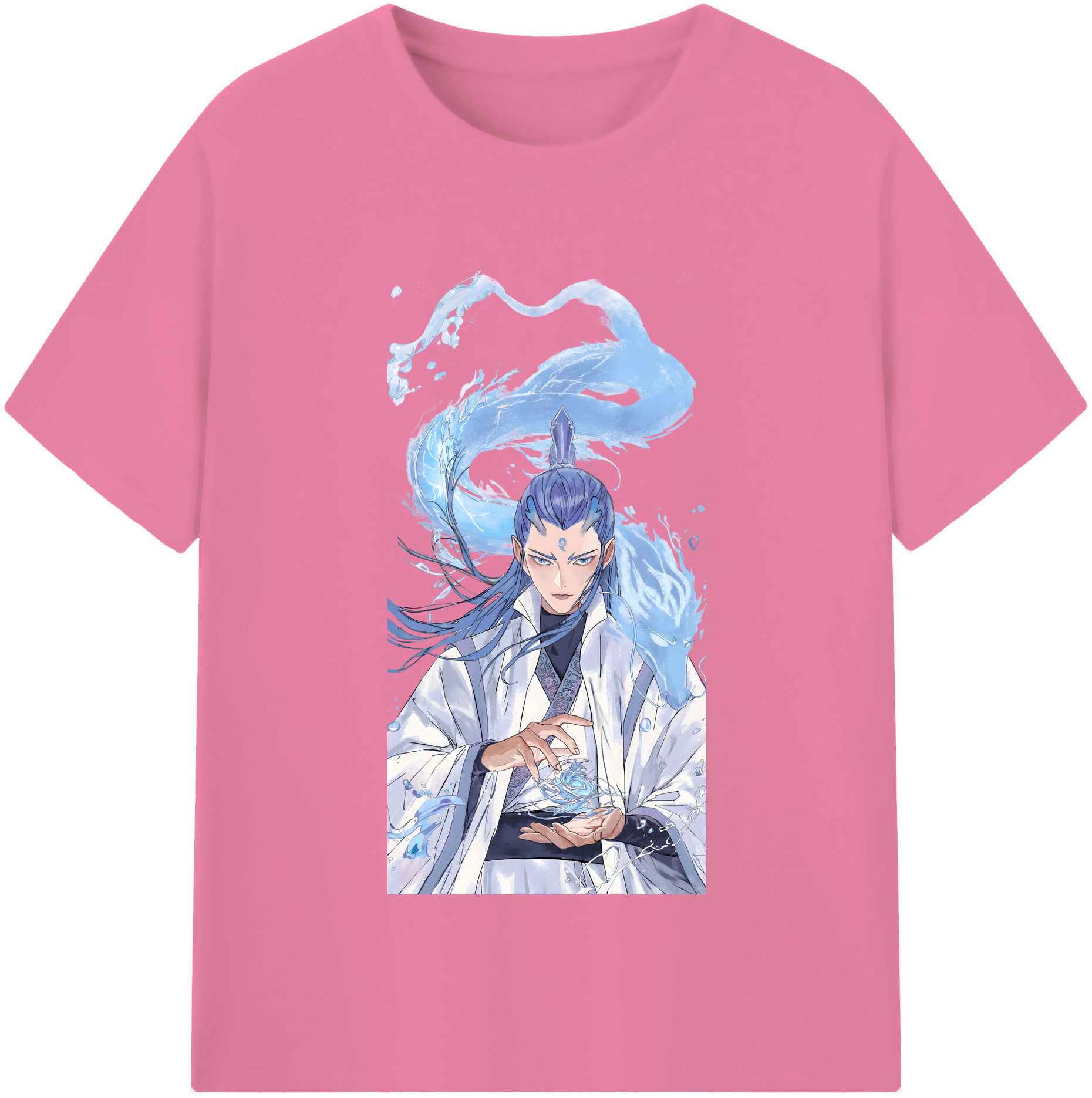 （画像用） Ne Zha 2 ナタ 魔童の大暴れ 綿100％半袖Tシャツ（フロントプリント）